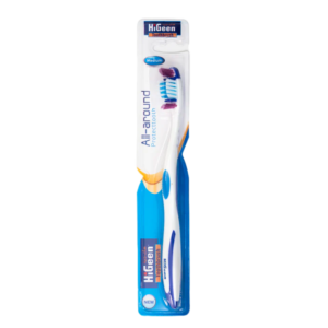 Higeen Toothbrush Blue Color, All Around, Medium