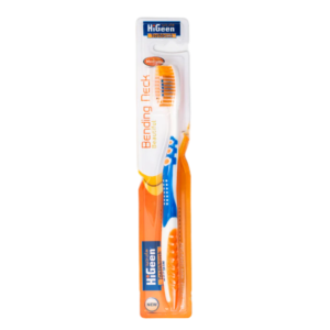 Higeen Toothbrush Orange Color, Bending Neck, Medium