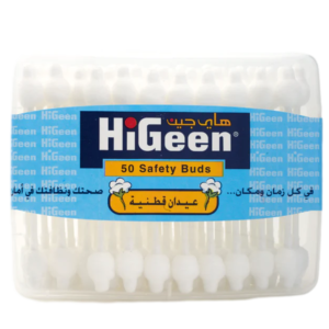 HiGeen Safety Cotton Buds Box 50 pcs