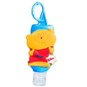 Higeen Hand Sanitizer Gel With Vitamin Beads For Kids Silicone Character Bibo 50ml