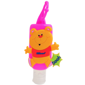 Higeen Hand Sanitizer Gel With Vitamin Beads For Kids Silicone Character Dooh 50ml