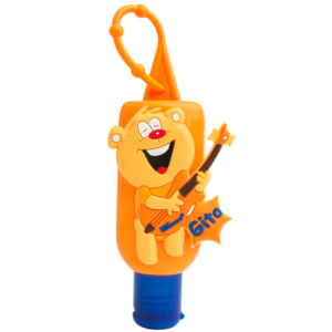 Higeen Hand Sanitizer Gel With Vitamin Beads For Kids Silicone Character Gito 50ml