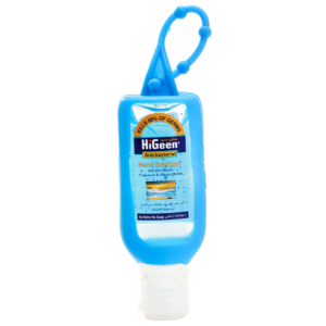 Higeen Hand Sanitizer Gel With Vitamin Beads Silicone Holder Marine 50ml